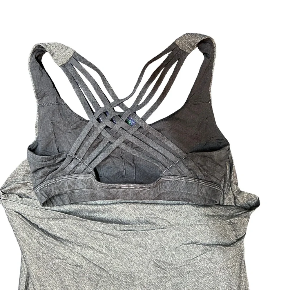 Lululemon | Wild Tank In Heathered Slate / Dream Rose Deep Coal Black